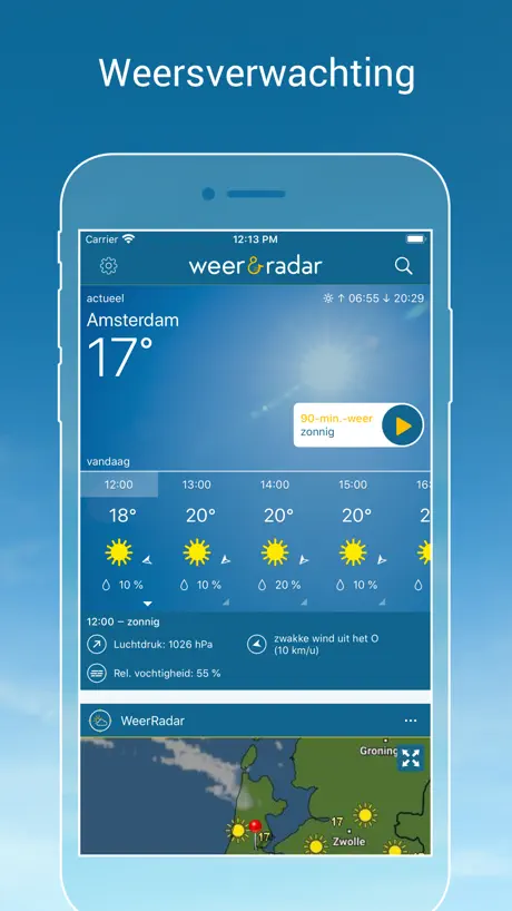 Weer & Radar Pro: buienradar