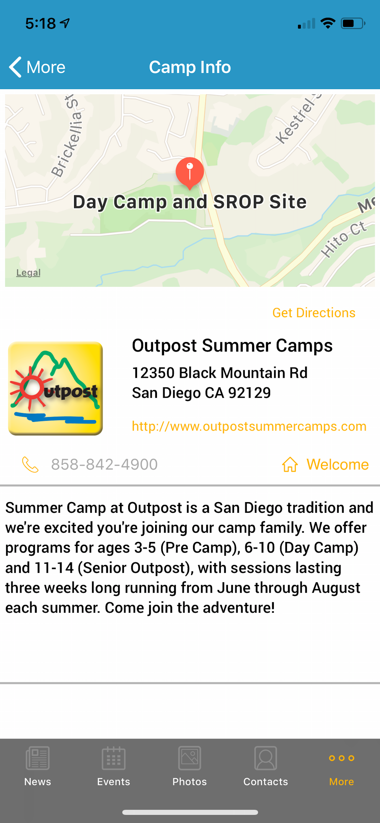 Outpost Summer Camps