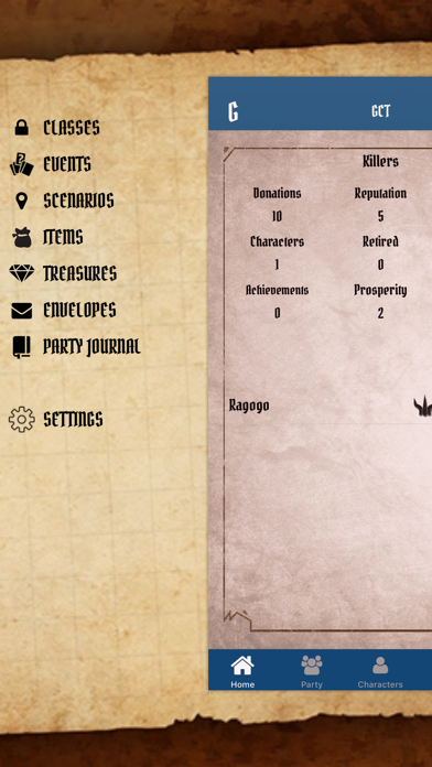 Gloomhaven Campaign Tracker Screenshot