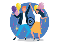 Animated Celebration Stickers