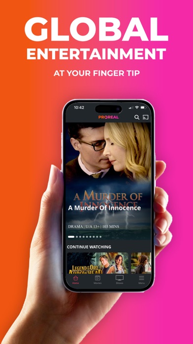 Proreal- Movies,Live TV & More Screenshot