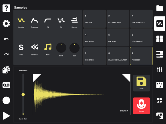 Flip Sampler iPad app afbeelding 2