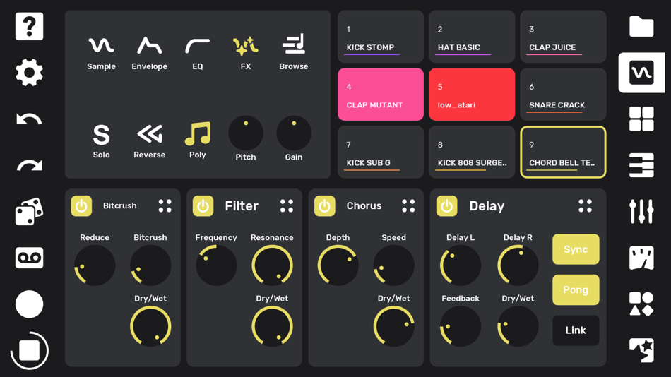 #3. Flip Sampler (iOS) 由: Suture Sound Inc.