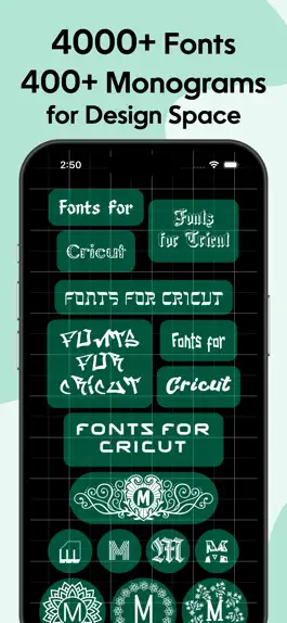 Game screenshot Cricut Fonts for Design Space mod apk