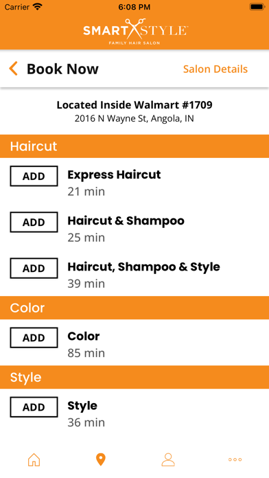 SmartStyle Hair Salons Screenshot