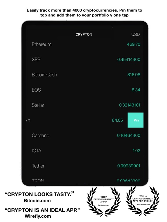 Screenshot #1 for Crypton - Crypto Tracker