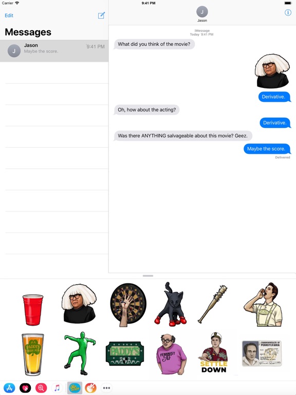 It's Always Sunny Stickers iPad screenshot 4 - Entertainment app