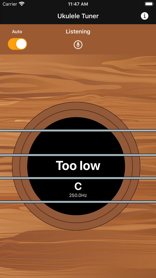 #2. Ukulele String Tuner (iOS) 由: Fredrik Blank