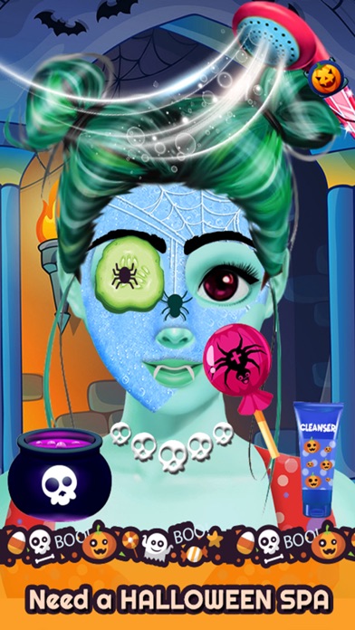 Halloween Makeup & Spa Salon Screenshot