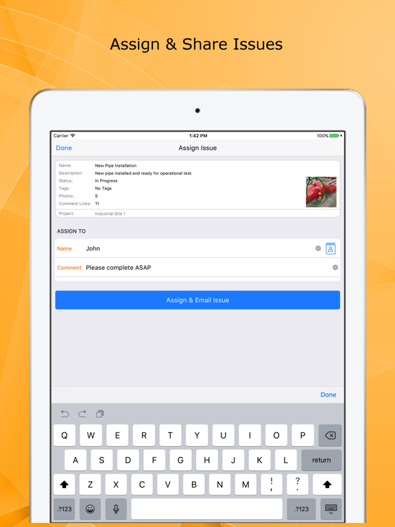 Site Report Pro- Punchlist App iPad screenshot 6 - Productivity app