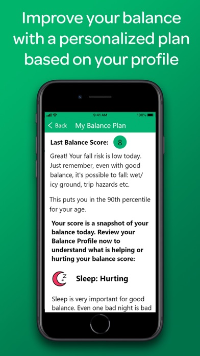 Zibrio BalanceCoach Screenshot