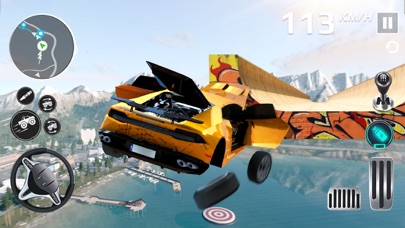 Mega Stunt Car Racing 3D Game Screenshot