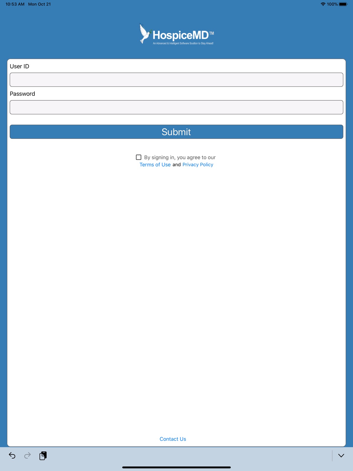 HospiceMD ipad screenshot 1