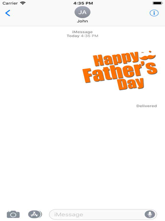 Happy Fathers Day Stickers2018 iPad screenshot