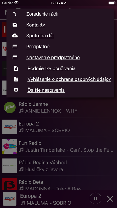 My Online Radio - Slovensko Screenshot