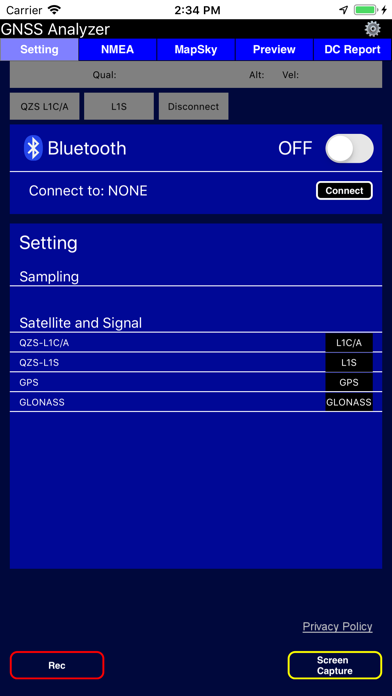 GNSS Analyzer Screenshot