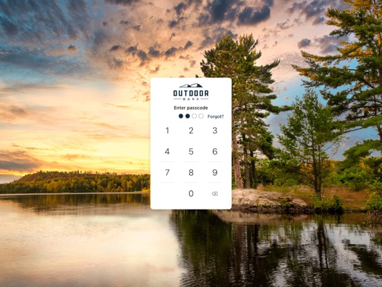 Outdoor Bank iPad screenshot 2 - Finance app
