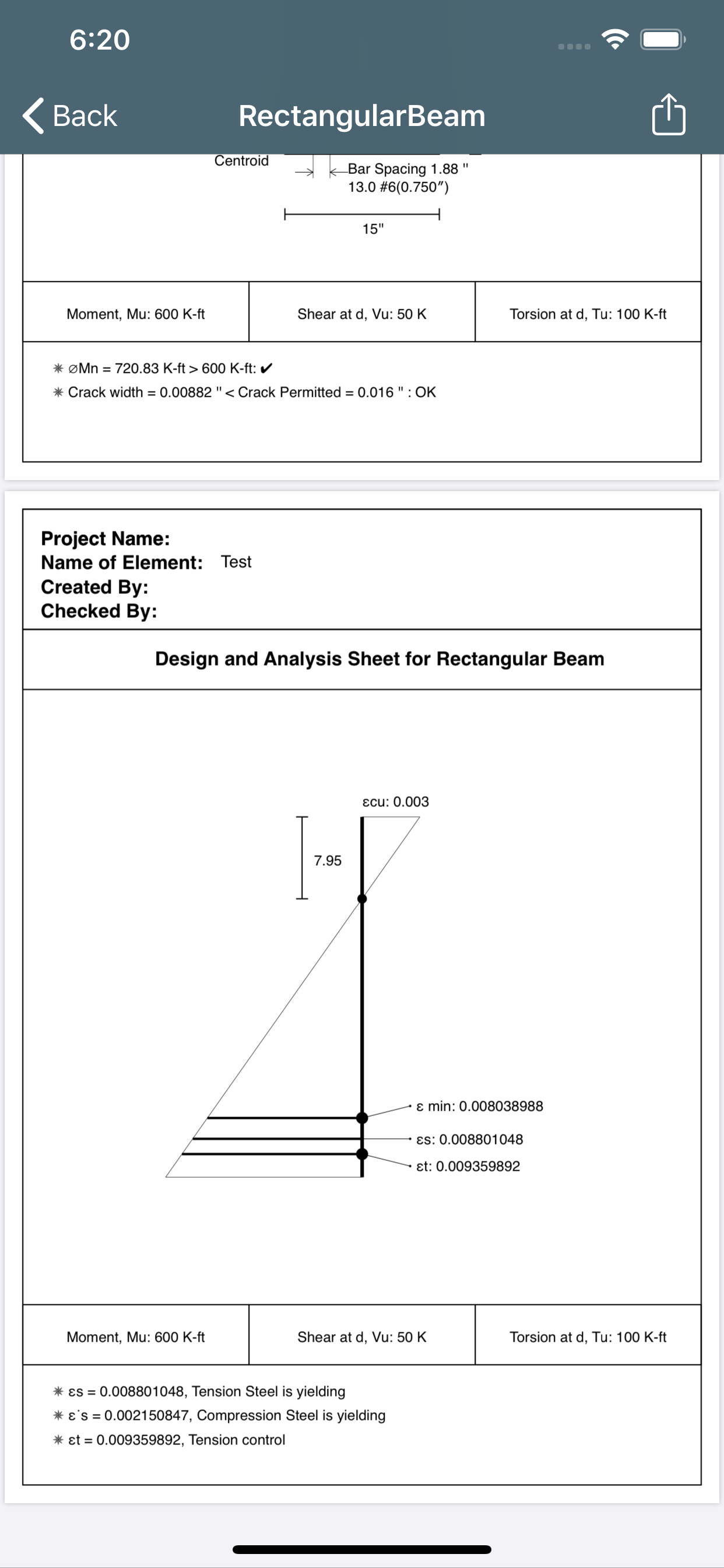 Rectangular Beam screenshot 4