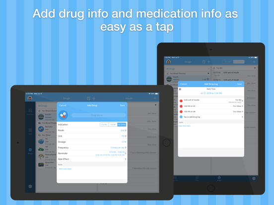 Blood Pressure & Glucose Pal iPad screenshot