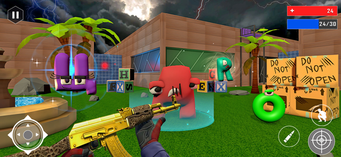 Alphabet Gun Shooting Games 3D