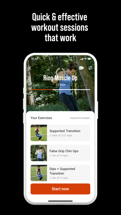 DIE RINGE Calisthenics Workout Screenshot