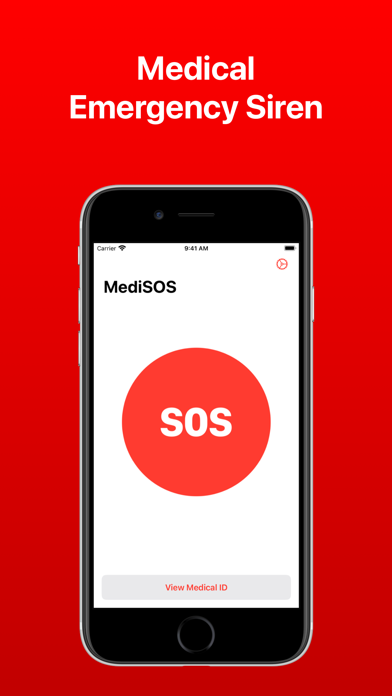 Screenshot #1 pour MediSOS - Medical Alert Siren