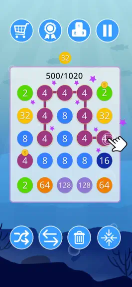 Game screenshot 2-4-8 : link identical numbers mod apk