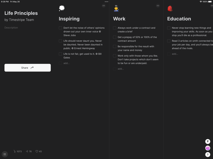 Timestripe goal manager