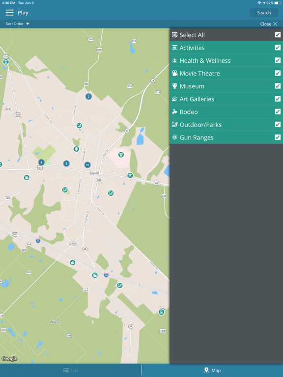 Discover Terrell iPad screenshot 4 - Travel app
