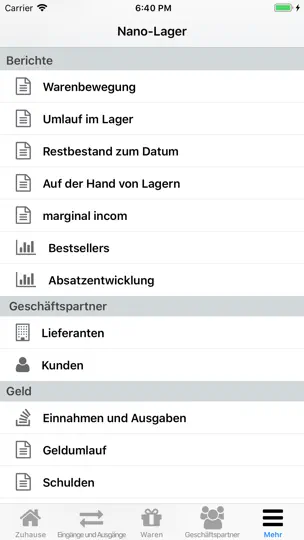 Screenshot von Der Nano-Lager auf dem iPhone 6