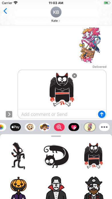 Monster Movie Stickers Screenshot