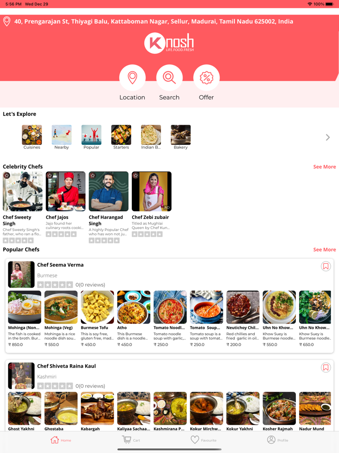 Knosh Food Order and Delivery