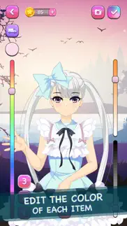 anime dolls dress up game iphone screenshot 1