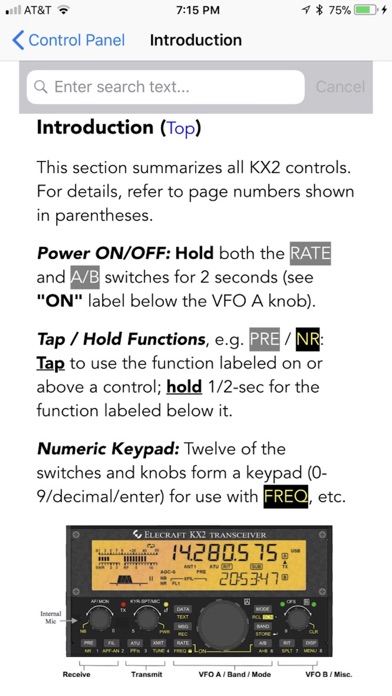 KX2 Micro Manual Screenshot