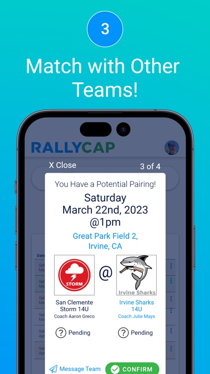 Rally Cap Find/Schedule Games screenshot-3