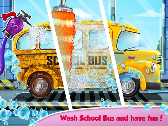 Kids Bus: Super Car Wash Salon