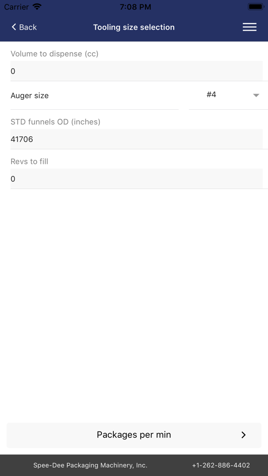 #3. RevCalc (iOS) By: Spee-Dee Packaging Machinery, Inc.