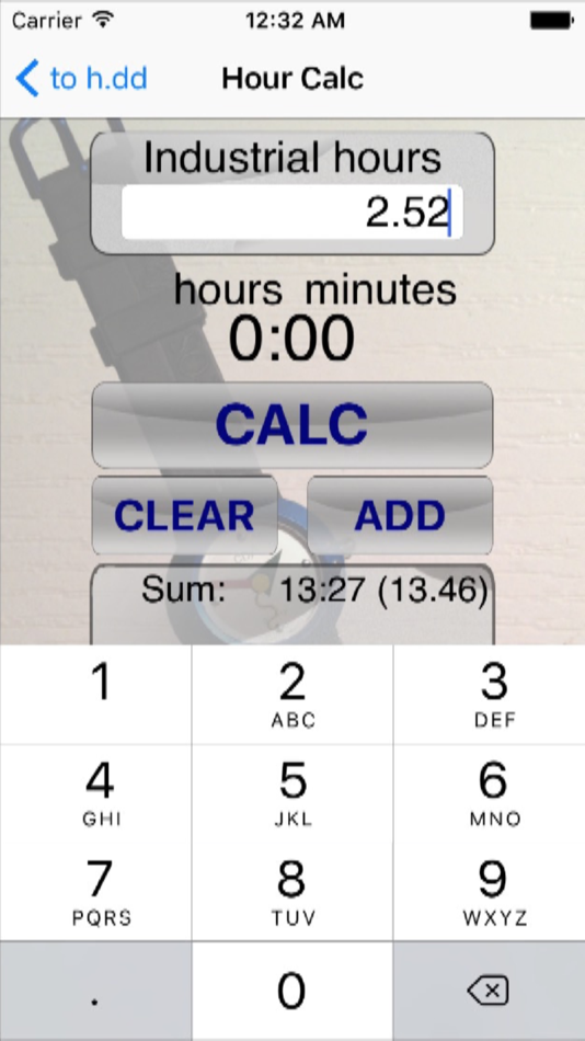 #4. Hour Calc (iOS) 由: Guenter Freytag