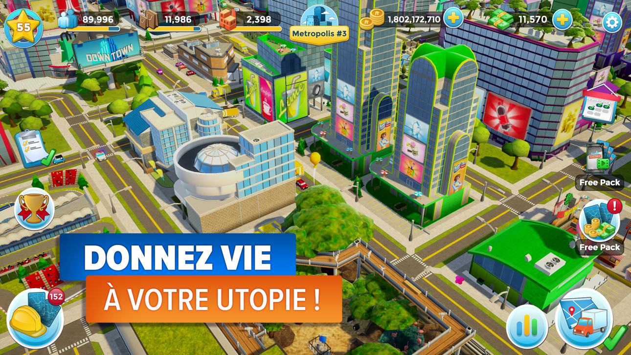 Citytopia® Build Your Own City iOS Mod IPA screenshot 7 - iOS game interface