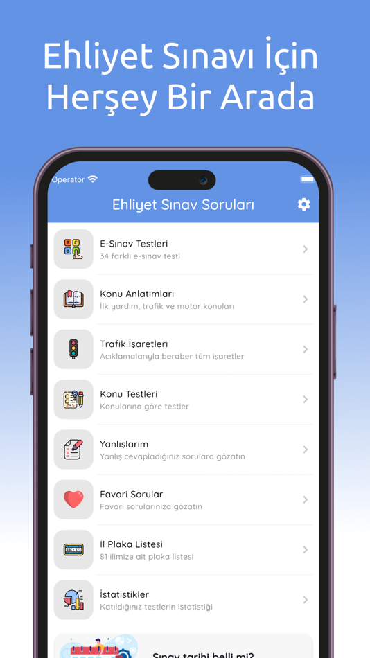 Ehliyet Sınav Soruları E-Sınav - 1.0.4 - (iOS)