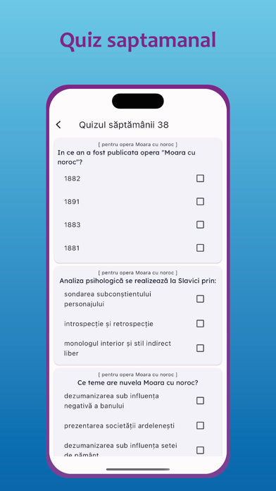 Quizuri BAC Romana Screenshot
