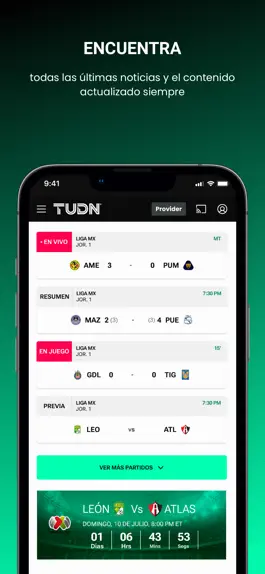 Game screenshot TUDN: TU Deportes Network hack