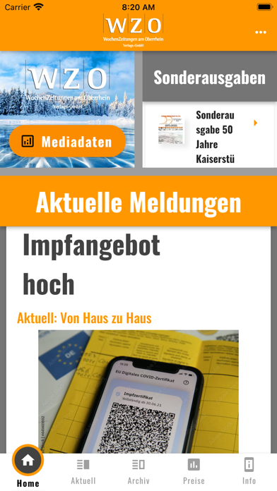 WZO ePaper Screenshot
