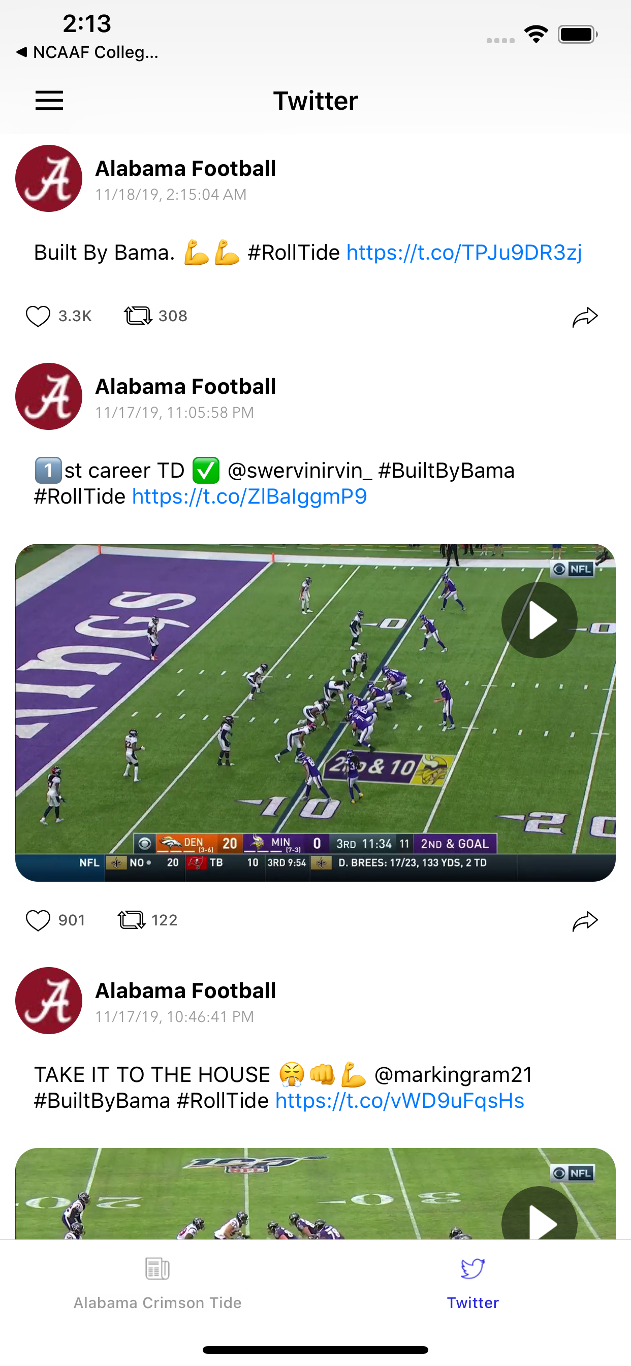 College Football Talk Scores