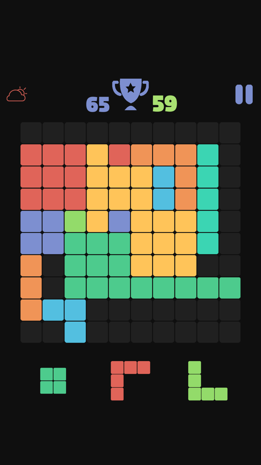#3. 1010 Block Puzzle King (iOS) By: Thi Huong Phan