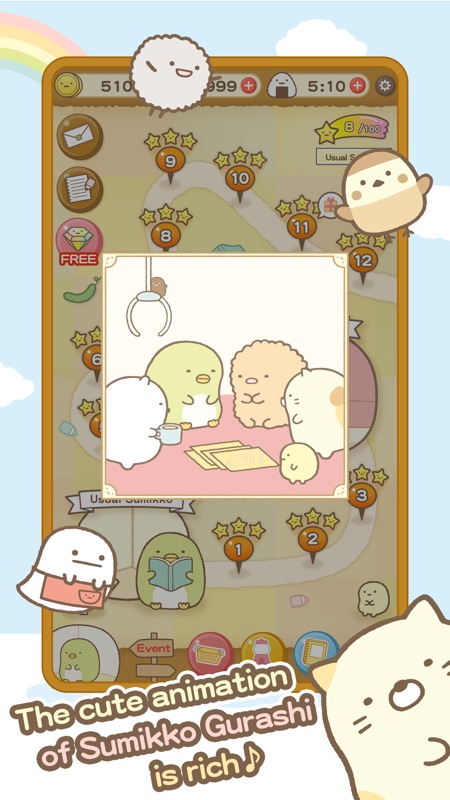 Sumikkogurashi-Puzzling Ways screenshot 4