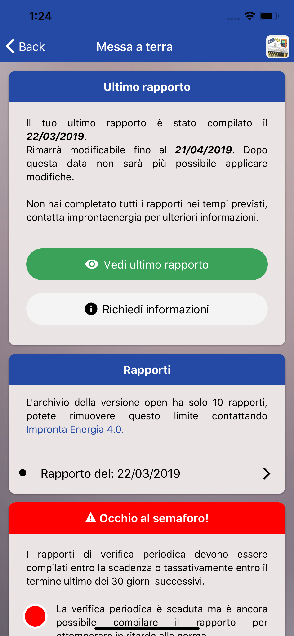 Rapporti 4.0 OPEN screenshot 3