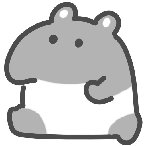 gray tapir sticker