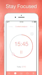 be focused – focus timer iphone screenshot 1