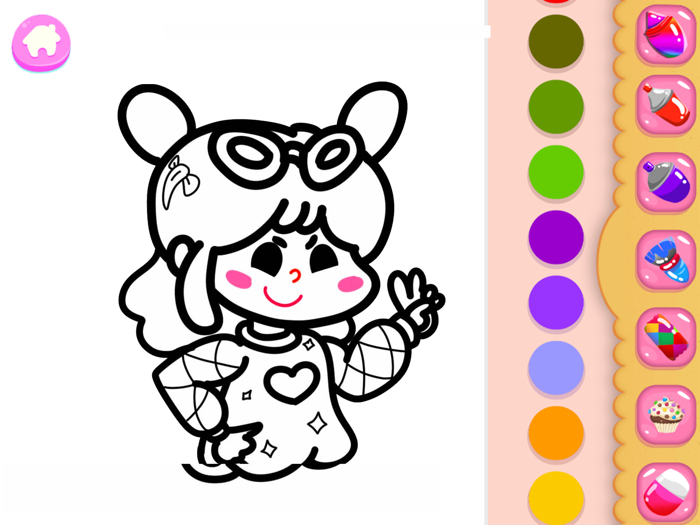 Cute toca Coloring